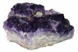 Purple Cubic Fluorite Crystal Cluster - Morocco #137152-1